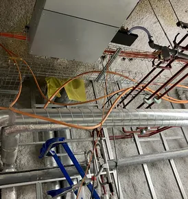 Chantier d'électricité industrielle à Cambrai
